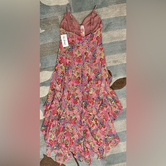 NWT 12th Tribe Sleeveless Lila Waterfall Ruffle Maxi Dress in Multi Floral ZB2 - Picture 7 of 12